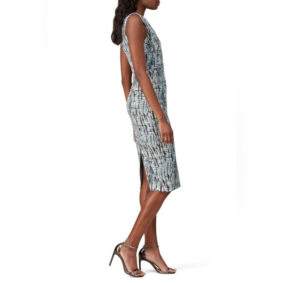 NEW Diane Von Furstenberg Anissa Sheath Midi Jacquard Business Dress Size 0 - Picture 3 of 16
